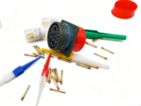 Connecteur circulaire étanche Kewei D38999/20WJ20SB en alliage d'aluminium, femelle/mâle, 14 broches, 3 cœurs, droit, pour systèmes de drones