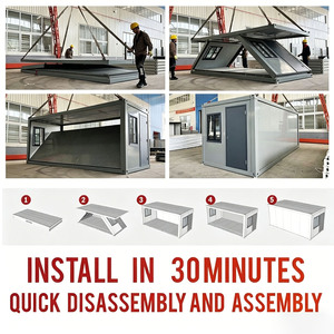 Casa Container Pieghevole XQ 20ft, Casa Prefabbricata Compatta, Dormitorio Temporaneo <span class=keywords><strong>Mobile</strong></span> a Montaggio Rapido, <span class=keywords><strong>Centro</strong></span> di Soccorso - Product Image 5