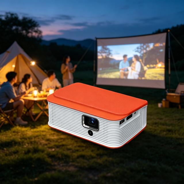 200ANSI Android DLP Projector Portable 2GB 32GB WiFi 5G 4K Auto Focus Support 3D Smart Mini Projector with Speaker Battery