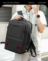 Sac à dos élégant et durable, mallette d'affaires, sacoche pour ordinateur portable, compatible chariot, pour trajets quotidiens, sac à bandoulière croisé