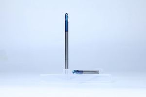 <b>Machining</b> Services Blue Nano Coated Stainless Steel Ball End Milling Cutter HRC65-72 Hardness 2 Blades 45 Spiral Angle for - Product Image 5