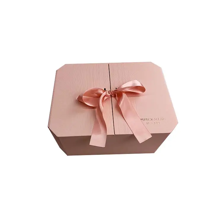 Custom logo printed luxury gift candy wedding favor boxes magnetic box