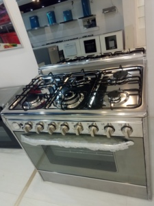 Cuisinière à gaz en acier inoxydable, appareil électrique, pour la cuisine, 6 brûleurs, <span class=keywords><strong>100L</strong></span> - Product Image 4
