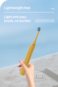 <span class=keywords><strong>Brosse</strong></span> à dents électrique sonique en bambou <span class=keywords><strong>rechargeable</strong></span>, 5 modes, étanche IPX7, avec 4 têtes et base de charge - Product Image 5