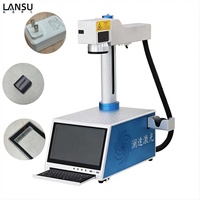 Machine de marquage et de gravure au laser à fibre portable 20W 30W pour métal, acier inoxydable, aluminium