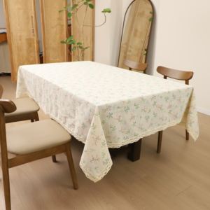 Mantel Estampado Tipo Lino, Rectangular, Mezcla de Polialgodón, Antideslizante, para Decoración de Cocina, Fiestas de Té y Comedor - Product Image 1