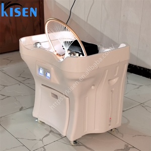 KISEN Lit de lavage portable le plus populaire avec cuvette en acrylique sans tuyauterie, appareil de coiffure et de soin capillaire pour lit de beauté et de massage - Product Image 1