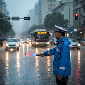 30cmバトルパワーLEDトラフィックコントロールバトンホイッスルトラフィックトラフィックLEDワンドスティックバトン警告ライトバトン - Product Image 4