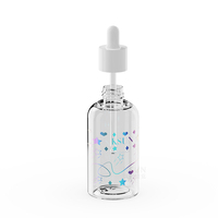 Envase Cosmético Vacío de Plástico PETG con Serigrafía, Botella con Gotero para Suero de 80 ml, Marca KSUN, Forma Redonda para el Cuidado de la Piel