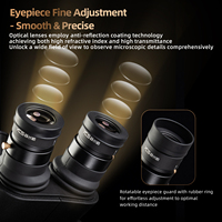 YCS 71 Ultra Microscope Professional 0.67X-45X Magnification Zoom Stereo Microscope for PCB Repair with 10X23 Eyepieces Tools