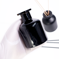 Bouteille en verre ambré 250ml 200ml 100ml pour diffuseur à bâtonnets, diffuseur de luxe, parfum d'ambiance, bouteille vide pour diffuseur