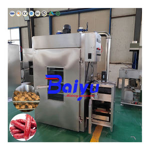 Baiyu CE Aprovação Automática Carne Fumante Forno Sausage Making <span class=keywords><strong>Machine</strong></span> para Fish and Seafood Processing Factory - Product Image 1