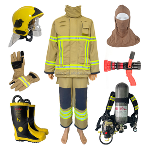 難燃性アラミド消防ユニフォームEN469消防士用<span class=keywords><strong>Nomex</strong></span>ケブラースーツ高性能消防士スーツOEM - Product Image 1