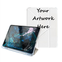 Étui magnétique personnalisé de haute qualité en TPU transparent et cuir pour iPad Pro 11 pouces (7e, 8e, 9e génération) et iPad Air 3 (10,2 pouces)