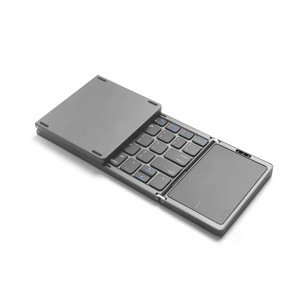 QBUY Portable B089T BT Trackpad Big Touch Screen Slim Foldable Folding Wireless Smart Tv Keyboard for Android IOS Laptop Tablet