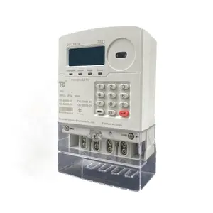 Contatore prepagato Techrise 5(80)A misuratore di energia con pagamento anticipato digitale A doppia tariffa di tipo Split 1P 2 fili