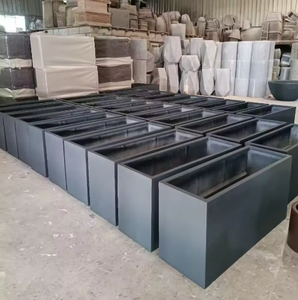Vendita Diretta dalla Fabbrica, Fioriere Rettangolari in Acciaio Inox su Misura, Design Europeo per Giardini e Aiuole Esterne - Product Image 4