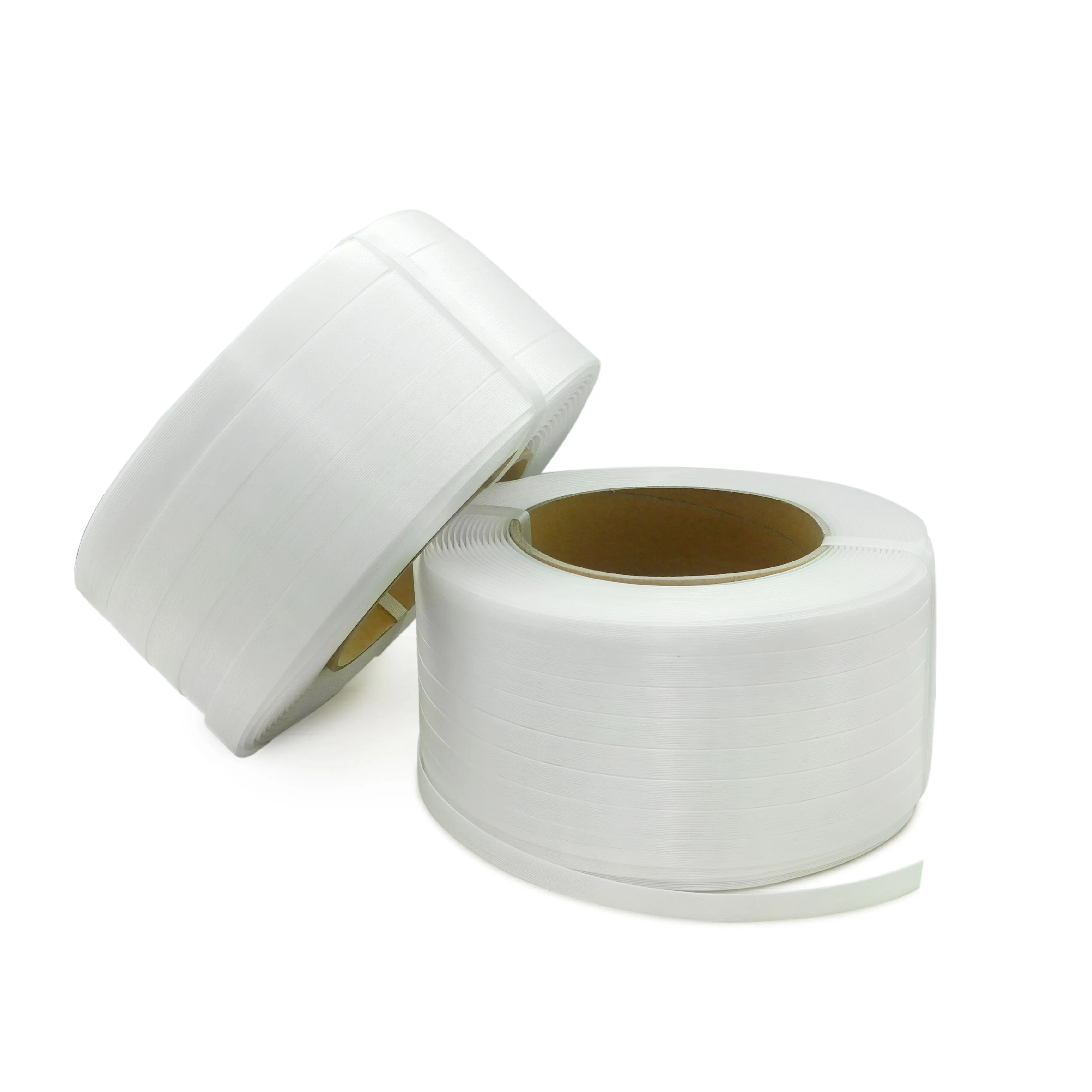 Correa de embalaje de fibra personalizada de alta resistencia a la tracción Correa de embalaje de cordón de poliéster compuesto de plástico