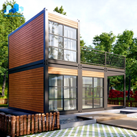 Zhongnan Maisons Mobiles Détachables Sur Mesure de 20 Pieds, Abris Modulaires, Maisons Préfabriquées en Conteneurs en Bois de Type Hôtel, 2, 3 ou 4 Chambres