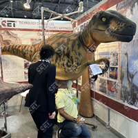 Costume de dinosaure animatronique léger pour Halloween, avec pattes ouvrables, idéal pour les centres commerciaux et les parcs d'aventure