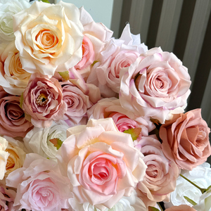 Parete di <span class=keywords><strong>rosa</strong></span> di seta a forma di cuore parete di fiori amore cuore sfondo finto per <span class=keywords><strong>la</strong></span> festa di nozze, asilo nido, camera bambina, casa - Product Image 6