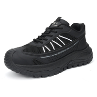 Bottes de sécurité unisexes JIANKUN respirantes, légères, avec embout en acier, antidérapantes, anti-perforation, semelle en EVA + caoutchouc, pour la marche légère