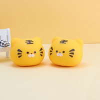 Jouet Tigre Mignon à Presser à Rebond Rapide Anti-Stress Décompression Animal Squishy Fidget de Bureau Cadeau Boîte Mystère Vente en Gros