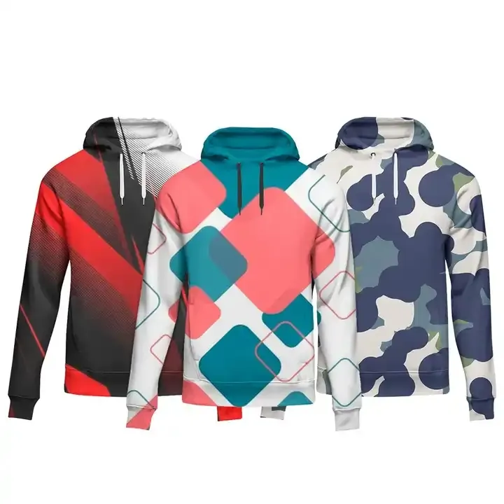 Hoge Kwaliteit Aangepaste Sublimatie Digitaal Bedrukt Ontwerp Unisex Winter Fleece Hoodies & Sweatshirts