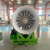 Canon à brouillard minier de 80 mètres pour la suppression de la poussière, équipement de réduction de la poussière pour carrières et entrepôts en plein champ, machine de pulvérisation de brume
