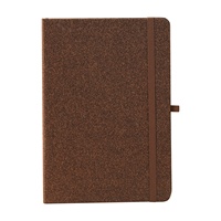 Set de Regalo Corporativo Personalizado Premium, Kit de Cuaderno y Bolígrafo con Grabado en Polvo de Café Reciclado, Regalos Empresariales Sostenibles