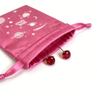 Sac en satin rose rouge et violet à double cordon pour bijoux, sac anti-poussière personnalisé avec logo imprimé, vente en gros