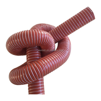 Tuyau de conduit d'air en fibre de verre enduit de caoutchouc de silicone résistant à la chaleur