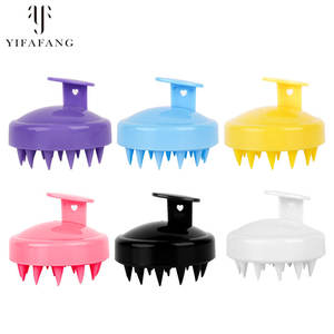 Cepillo de pelo impermeable para el hogar, cepillo masajeador de cuero cabelludo, cepillo de champú para masaje de cuero cabelludo de silicona para cabello grueso y fino - Product Image 3