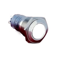 ELEWIND Interrupteur à bouton-poussoir verrouillable à tête colorée en acier inoxydable avec borne à broches 1NO1NC 16mm (PM162F-11Z/R/S)