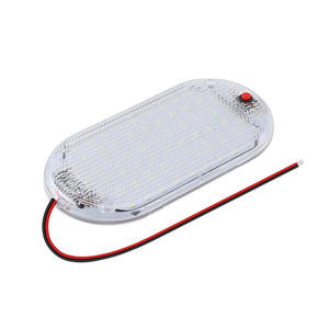 Luces Interiores Ovaladas Ultra Delgadas y Súper Brillantes de 48 LED, DC 12-24V, Universales para Camiones, Autocaravanas, Caravanas y Cabinas - Product Image 1