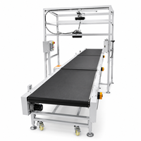 Système de convoyeur à bande en PVC pour entrepôt, manutention de colis, machine de convoyage à vitesse réglable, résistant au feu, durable, résistant à l'huile