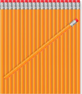 Lápiz de Madera Personalizado al por Mayor para Regalo de Regreso a Clases, Lápiz Redondo de 7 Pulgadas con Borrador y Logotipo Personalizado - Product Image 1