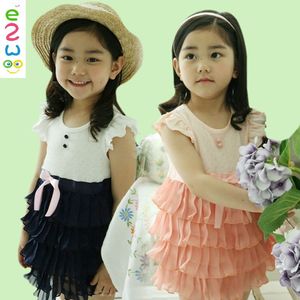 Vestidos de Encaje con Mangas Cortas para Niñas, Venta al Por Mayor, Verano 2015 - Product Image 1