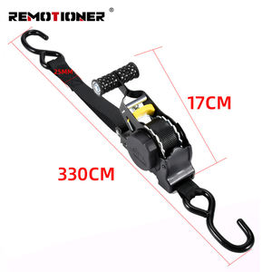 Sangles d'arrimage à cliquet auto-rétractables pour <span class=keywords><strong>voiture</strong></span>, moto, camping-car, bagages de voyage avec poignée en T - Product Image 4
