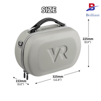 Étui de transport rigide en EVA pour casque VR, antichoc et étanche pour lunettes et accessoires de contrôle VR Meta Quest 3 Pico 4, idéal pour les voyages