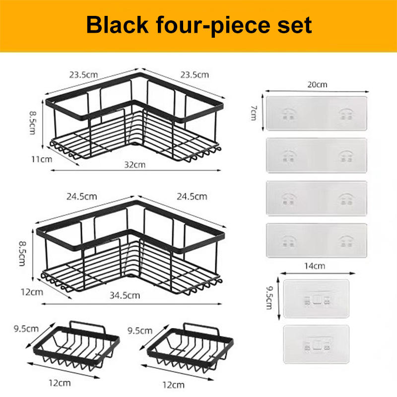 Set di quattro pezzi neri