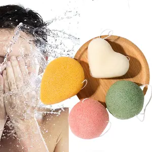 natural Konjac facial sponge universal konjac sponge for all skin Gentle Face Cleansing and Exfoliation