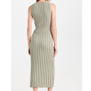 Premier femmes <span class=keywords><strong>gothique</strong></span> <span class=keywords><strong>robe</strong></span> moulante sans manches genou longueur laine jupe côtelé tricoté col rond solide printemps femmes <span class=keywords><strong>robe</strong></span> <span class=keywords><strong>pull</strong></span> - Product Image 2