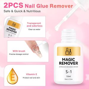 Pegamento para Uñas Mini de 2 Gramos como Paquete de Prueba, Color Rosa Claro para Uñas Postizas, Adhesivo Fuerte para Pegar Piedras de Estrás - Product Image 3