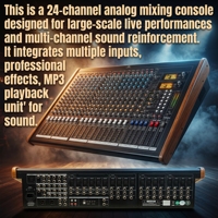 Console de mixage numérique professionnelle pour DJ et utilisation sur scène avec construction métallique Bluetooth pour les sorties