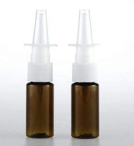 Flacon pulvérisateur Nasal vide en plastique, 30ml/1oz, rond ambre, avec brumisateur fin, pompe, récipient nettoyant pour les Applications salines - Product Image 3