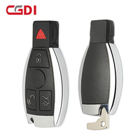 CGDI W221/W211/W210/W203/W208 스마트키 (레드닷 패닉 기능 포함) 315MHz 433MHz 자동 주파수 변환 벤츠 블랙 3버튼