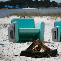 Chaise d'eau gonflable YumuQ 23 "H X 29.5" W X 27 "D Native Paradise 350 LBS Poids de charge sur piscine