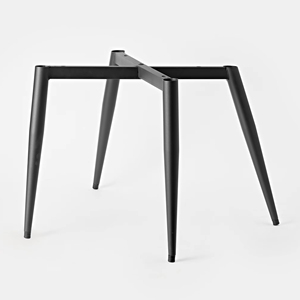 Base de Silla de Hierro Fundido Negro, Cónica, de <span class=keywords><strong>4</strong></span> Patas, Robusta y Segura, Accesorios para Muebles Personalizados, Venta al Por Mayor - Product Image 1