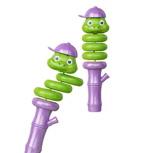 Mainan anak-anak baru dekompresi menyeimbangkan putar ular ayun dan peluit ular bebek memutar mainan bayi ular